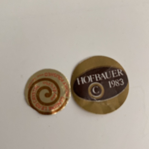 Hofbauer German Crystal Trinket Box With Bird On Lid Vintage - Picture 5 of 9